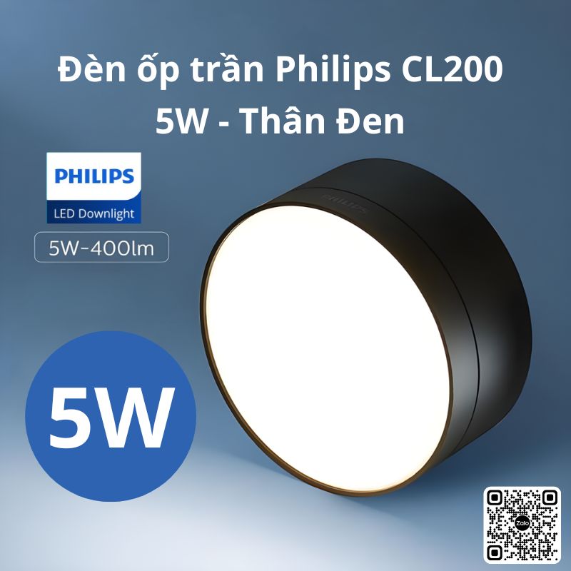 Philips - Đèn Lon Nổi Tròn DL212 5W | RD080B